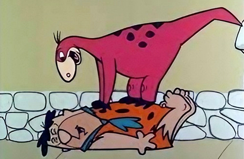 Dino, o adorável dinossauro roxo dos Flintstones